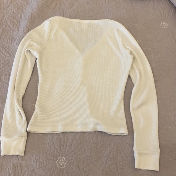 Tna Thermal Henley Long Sleeve White M - Picture 6 of 6